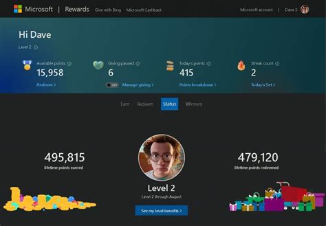 Learn about Microsoft Rewards .